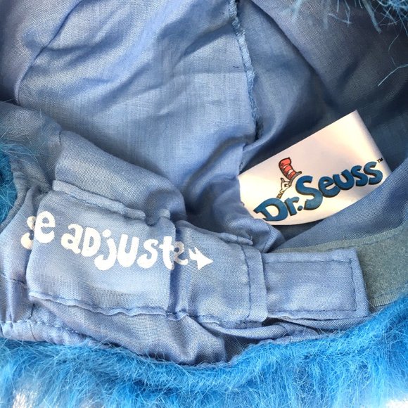 Dr. Seuss Thing Blue Fur Wig Cap - Picture 9 of 10
